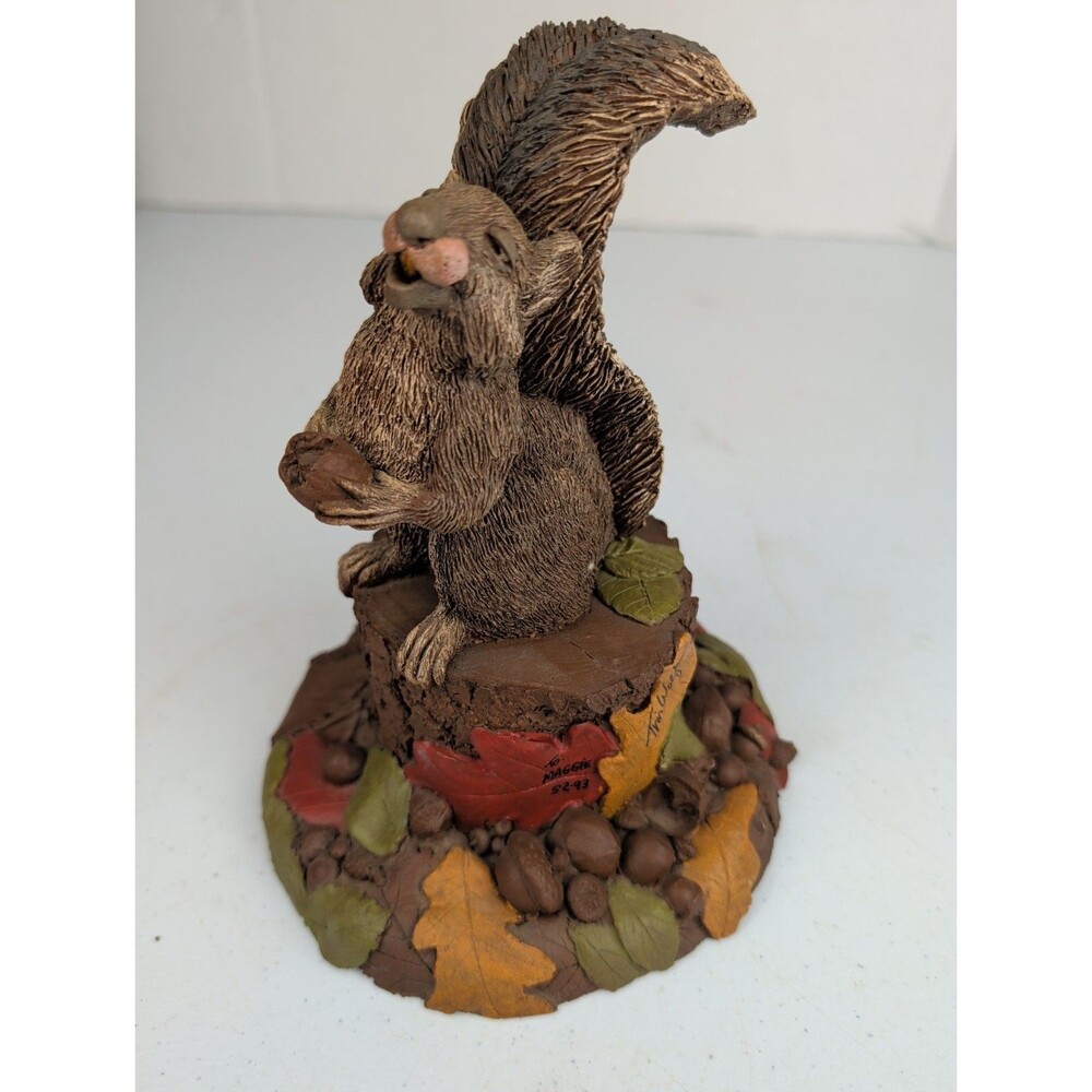 Tim Wolfe Collectable squirrel "Hughie" Signed Dated Dedicated 93'